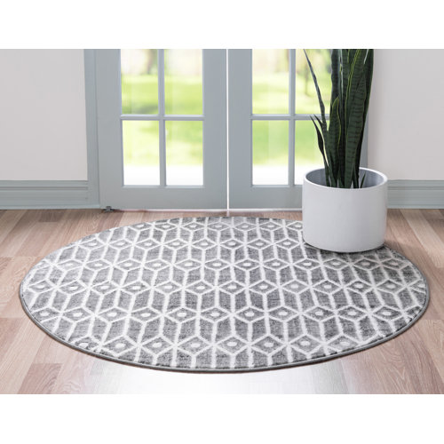 Union Rustic Patric Geometric Gray/Ivory Area Rug & Reviews Wayfair